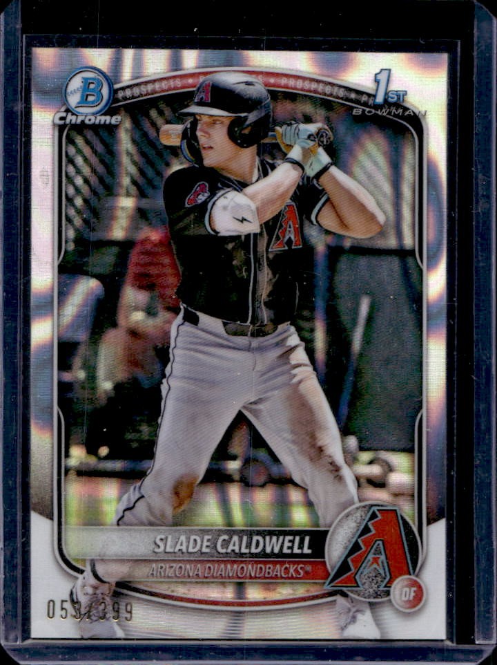 2025 Bowman Slade Caldwell Chrome Lava Refractor 1st #59/399