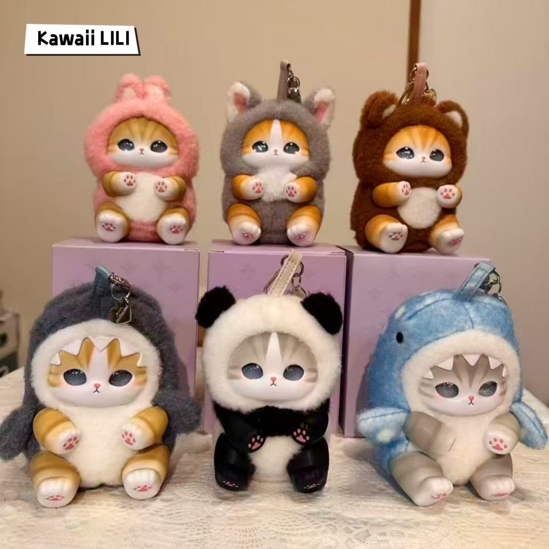 MINISO Mofusand Fluffy Kittens Collectible Plush Series Confirmed  Blind Box Toy