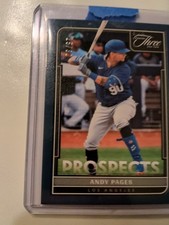 2022 Panini Three And Two Andy Pages Prospects Blue /32 P-24 Dodgers