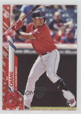 2020 Topps Independence Day 22/76 Yu Chang #590 Rookie RC 08v9