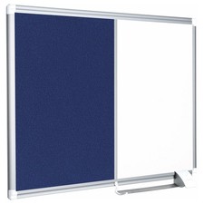 MasterVision Combo New Generation Dry Erase/Blue Felt Board 72" x 48"