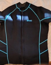 GoldFin Wetsuit Top Women, 2mm Wetsuits Jacket Long Sleeve Neoprene Tops for,3XL