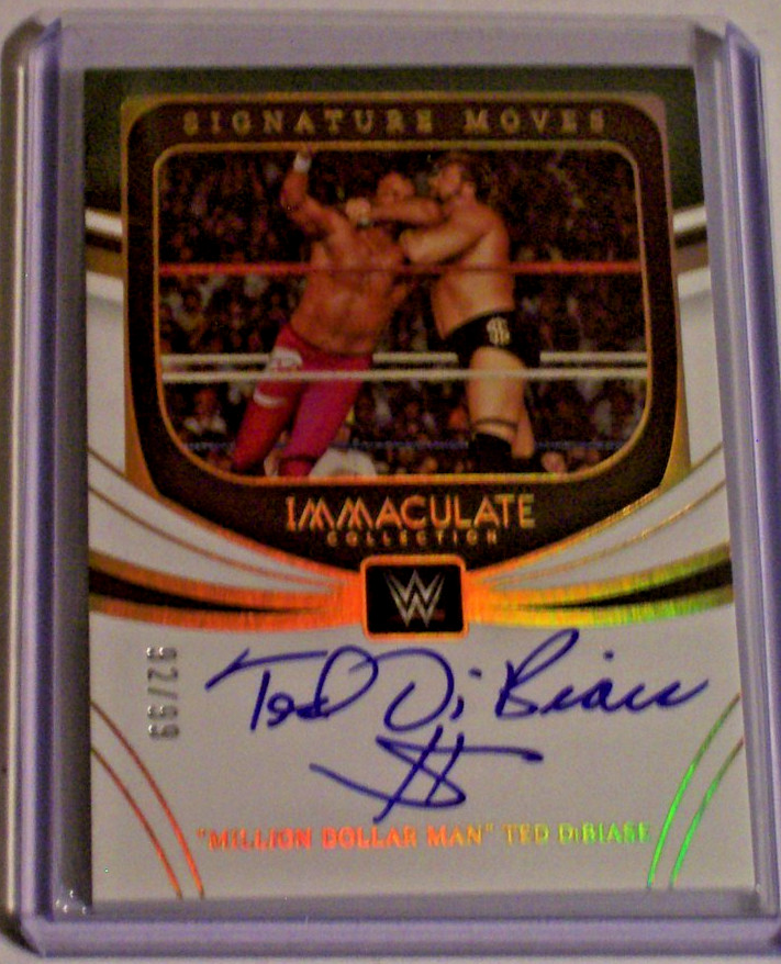 2022 WWE Panini Immaculate Collection Signature Moves Autograph Ted DiBiase /99