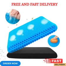 Gel Seat Cushion Double Thick Egg Seat Cushion Non Slip Cover Breathable Design