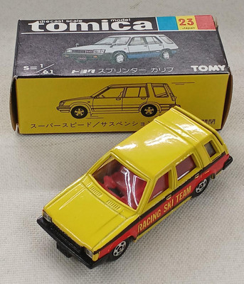 TOMY Tomica Black Box 23 Toyota Sprinter Caribbean Racing Ski Team