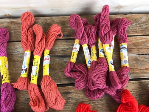 VTG Laine Colbert Pour Tapisserie Tapestry Wool Yarn Lot 31 Skeins France - Picture 3 of 7