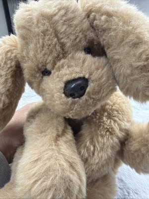 Gund Muttsy Puppy Dog 24'' Plush. Vintage 1985 Brown Suede Paws Tickled Pup
