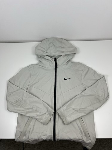 Nike Sportswear Tech Pack Hooded Full Zip Jacket Mens Size S Small Ivory EUC - Picture 8 of 13