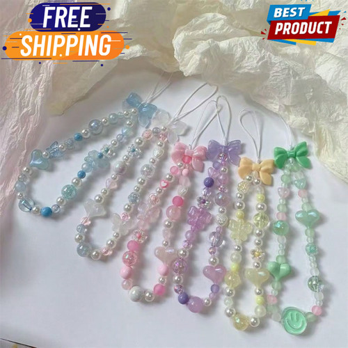Beaded Phone Charm Strap