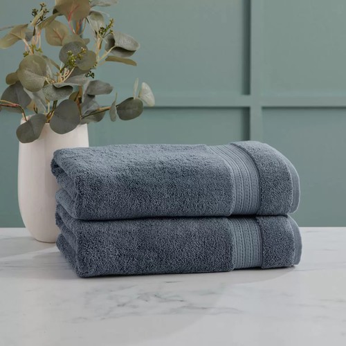 Grandeur 100% Hygro Cotton Bath Towels, Pack of 2 in 4 Colours - Picture 2 of 40
