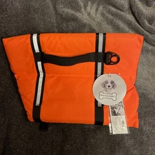 Vivaglory Dog Life Jacket Orange & Black