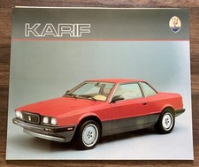 1990s Maserati Karif - Vintage GERMAN 6-Page Sales Brochure Catalog - MINT CLEAN