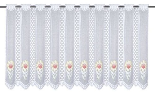 Neusser Collection Cafehausgardine gelb-rot, 60 x 145 cm - Bild 1 von 2