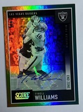 2020 Panini Score End Zone Tyrell Williams Auto 6/6 #154