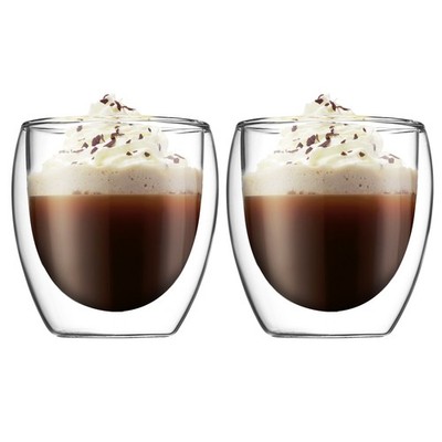 Bodum Pavina Double Wall Glasses 80ml Set 2pce