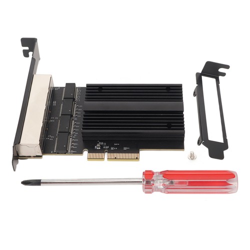 4 Port RJ45 Gigabit Ethernet Card 10/100/1000/25000 Mbps PCIE Network Interfa CB - Afbeelding 13 van 24