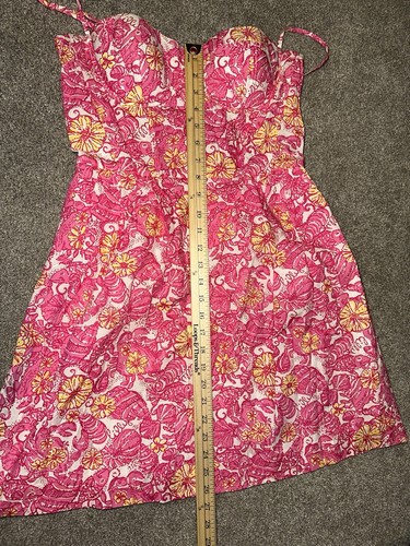 Lilly Pulitzer Georgie Chum Bucket Underwire Bustier Fit Flare Dress Size 6 #K - Picture 8 of 10