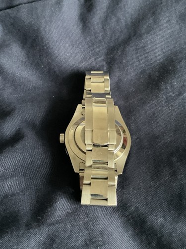 EUC 40 mm Parnis Automatic w S/S Bracelet Date Fluted Bezel - Picture 6 of 9