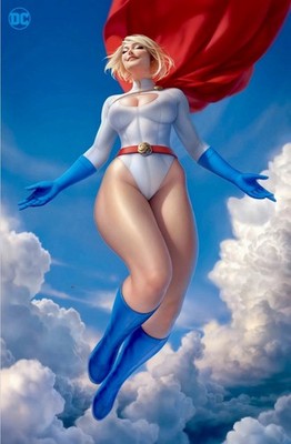 POWER GIRL #1 WARREN LOUW EAST SIDE COMICS EXCLUSIVE VIRGIN VARIANT LTD 1000  