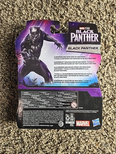 Black Panther Action Figure Marvel Hasbro 6" Vibranium Suit - Picture 2 of 4