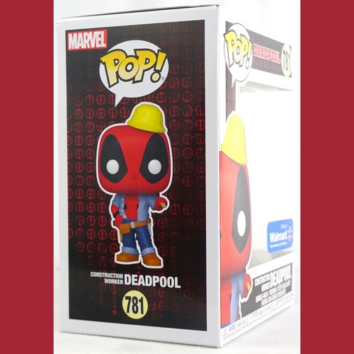 Funko Pop! Marvel CONSTRUCTION WORKER DEADPOOL #781 exclusivo de Walmart 2021 - Imagen 4 de 9