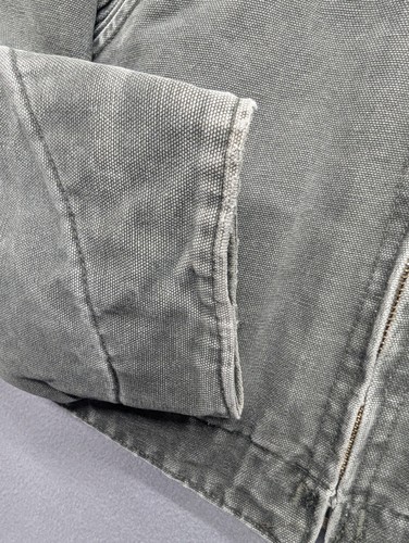 Vintage Carhartt J97 MOS Detroit Jacket Size Large Moss Green Blanket Lined Rare - Picture 9 of 12