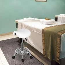 Ergonomic Saddle Stool/Professional Saddle Chair Adjustable Salon Spa Stool