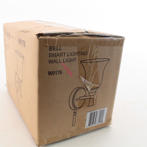 Vaxcel W0176 Indoor Bell 10" Tall Wall Sconce with Instalux Motion Bronze Finish - Picture 2 of 2