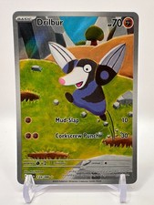 Drilbur 124/086 Illustration Rare Black Bolt Pokemon Card NM