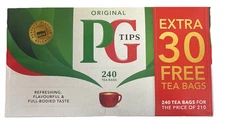 PG Tips Original 240 Tea Bags 30 Free Great Britain New Packaging