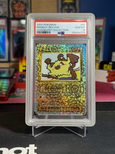 2002 Pokemon Legendary Collection Reverse Foil #81 Mankey PSA 10 Pop-42 New Cert