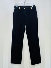 St John Sport Black Stretch Denim Pants Size 6