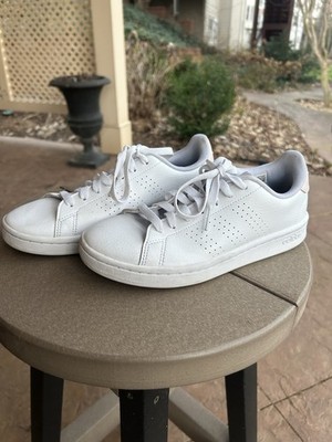Adidas Advantage White Wonder Quartz Cloudfoam Comfort Women s Sneakers 6.5
