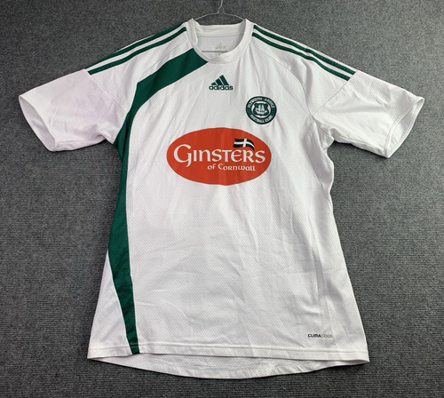 Plymouth Argyle 2009 Away Jersey Mackie #8 Mens Medium Adidas White Green Size M