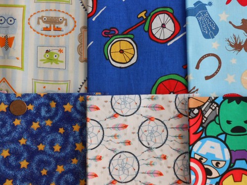30 BABY Toddler BOY CHILDREN'S Fat Quarter Quilt Cotton Fabric Bundle Lot - Picture 4 of 9