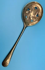 Vintage Leonard Silverware Serving Spoon Slotted Made in Italy Flatware