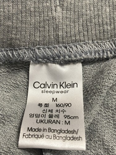 Calvin Klein Joggers Womens Medium French Terry Sweatpants Gray - Picture 4 of 6