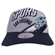 San Antonio Spurs Mitchell & Ness NBA Pro Fit Snapback Hat Cap 3D Logo NWT