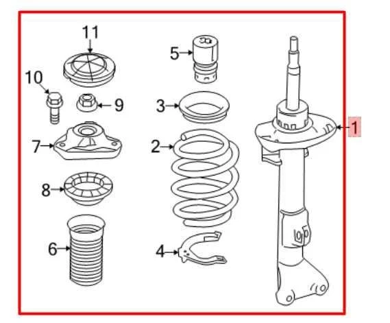 Amortiguador delantero derecho 10-15 Mercedes-Benz E350 Sport 4Matic AWD Foto 2 de 4
