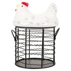  Chicken Shaped Egg Holder Multi-function Basket Farmhouse Style Storage