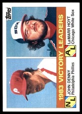1983 Victory Leaders (John Denny / LaMarr Hoyt) LL 1984 Topps #135 MLB READ