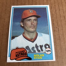 1981 Topps NOLAN RYAN #240 Houston Astros Baseball Card (f1)