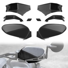 2PCS Hand Guards for Can Am Ryker, Black Plastic Handguards Protector Cover