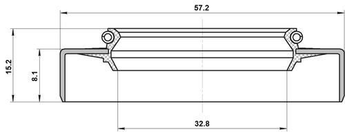 Drive Shaft Oil Seal 32.8X57.2X8.1X15.2 Fits Buick 24204330, 24243353, 9445724 - Picture 9 of 13