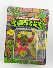 TMNT Ninja Turtles MUCKMAN JOE EYEBALL 1990 Vintage MOC Playmates Unpunched