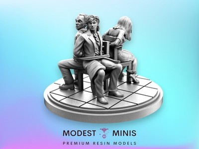 Stockholm-ies Hostages - 32mm - 40mm Mini | Crisis Protocol Proxy | C27