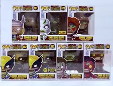 Funko Pop! Marvel Zombies Lot Of 7 Silver Surfer, Gambit, Wolverine, Thor, Hulk