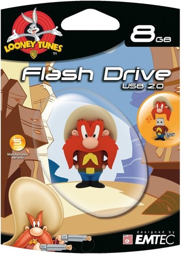 Emtec Looney Tunes Yosemite Sam L106 Memoria 8 GB, USB 2.0, Marrone - Photo 2/5