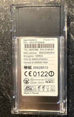 Proxim Orinoco 8421-WD 11 a/b/g Client Combocard PC Karte Gold World Wireless Neu - Bild 7 von 8