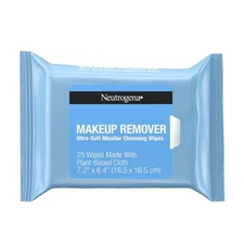 Makeup Remover Wipes Face Cleansing Towelettes Gentle Biodegradable 25 Count